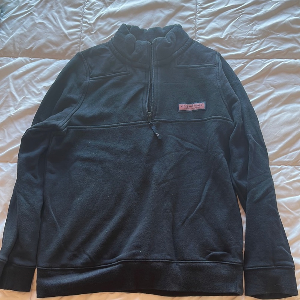 Vineyard Vines Youth Small (8-10) dark blue quarter zip sweatshirt